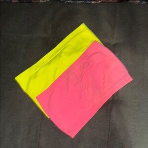 Yellow and Pink crop bands